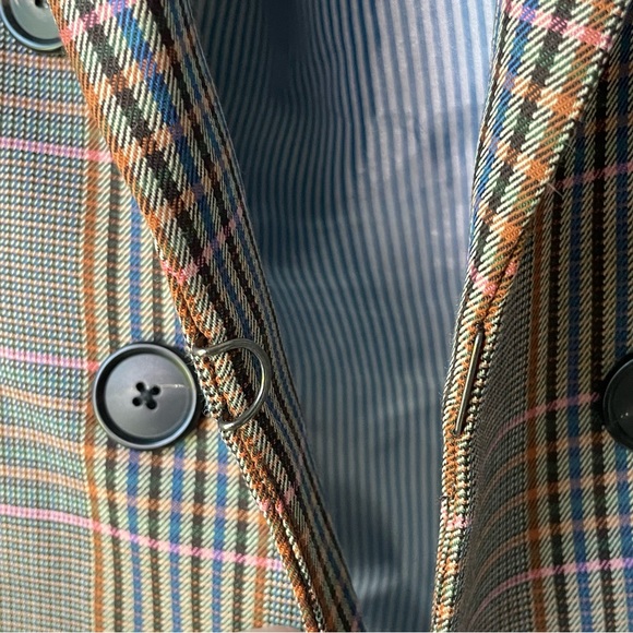 Veronica Beard Beacon Tuva Wool Blend Dickey Jacket Tartan Plaid Multi 10 - Picture 5 of 10